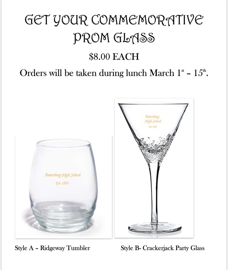 prom glass sale flyer