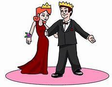 prom king and queen clip art